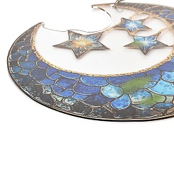 Stained Acrylic & Iron Suncatchers&nbsp;HJEW-F022-01E