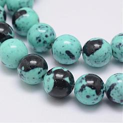 Natural Ocean White Jade Beads Strands&nbsp;G-E346-6mm-07