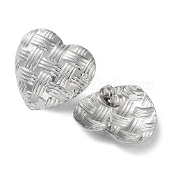 Non-Tarnish 304 Stainless Steel Stud Earring Findings&nbsp;STAS-M323-15P