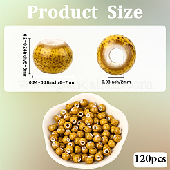 120Pcs Handmade Porcelain Beads&nbsp;PORC-LT0001-13C