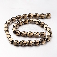 Electroplate Non-magnetic Synthetic Hematite Beads Strands&nbsp;G-F300-11B-06