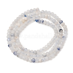 Natural Blue White Dumortierite Beads Strands&nbsp;GG-CBA9631-C01-01