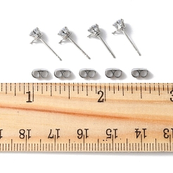 16Pcs Brass Stud Earring Findings&nbsp;KK-FS0001-56P