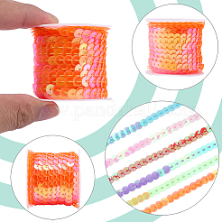 6Rolls 6 Colors Eco-Friendly Plastic Paillette Beads&nbsp;PVC-CY0001-06A