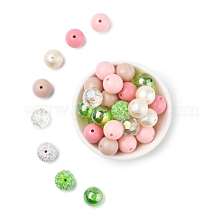 40Pcs 8 Styles Acrylic Beads&nbsp;OACR-FS0004-10