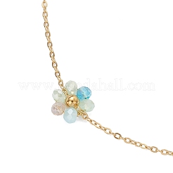 Glass & ABS Plastic Imitation Pearl Beads Link Bracelets&nbsp;BJEW-JB12572-01