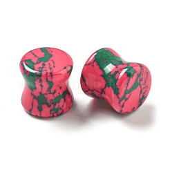 Synthetic Ruby in Zoisite Ear Gauges Flesh Tunnels Plugs&nbsp;EJEW-P293-02D
