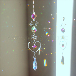 1Pc Alloy Planet Moon Hanging Ornaments&nbsp;AJEW-CN0001-06