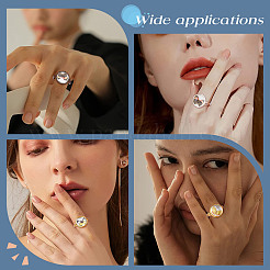 DIY Flat Round Adjustable Ring Making Kit&nbsp;DIY-SC0019-87