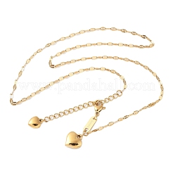 304 Stainless Steel Double Heart Pendant Necklaces for Women&nbsp;NJEW-U045-01G