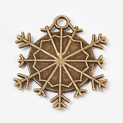 Tibetan Style Alloy Pendant Cabochon Settings&nbsp;PALLOY-WH0014-03AB