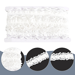 Cotton Pleated Elastic Lace Ribbon&nbsp;OCOR-WH20006-30A