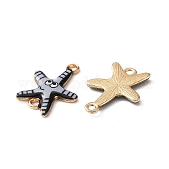 Ocean Theme Alloy Enamel Connector Charms&nbsp;FIND-CJC0017-15KCG-05