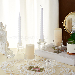 6Pcs 3 Styles CDouble-ended Glass Candlestick&nbsp;AJEW-OC0013-93
