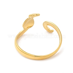 Ion Plating(IP) 304 Stainless Steel Cuff Finger Rings&nbsp;RJEW-L107-005G