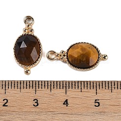 Natural Tiger Eye Faceted Pendans&nbsp;KK-L218-003G-05