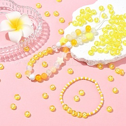 150Pcs Transparent Acrylic Beads&nbsp;TACR-YW0002-32A