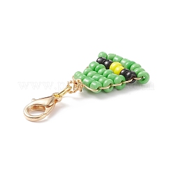 Saint Patrick's Day Glass Beaded Pendant Decorations&nbsp;HJEW-JM00776