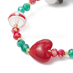 Electroplate Glass Beaded Stretch Bracelets&nbsp;BJEW-MZ00195