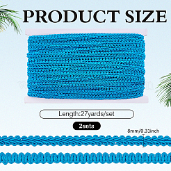 2Bags Polyester Lace Trim&nbsp;OCOR-ME0001-84B