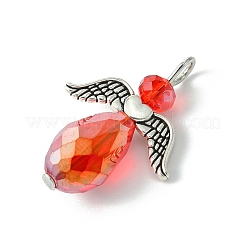 48Pcs 12 Color Electroplate Glass Pendants&nbsp;PALLOY-AB00110