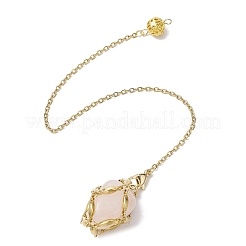 3Pcs 3 Styles 304 Stainless Steel Chain Macrame Pouch Empty Stone Holder Dowsing Pendulums&nbsp;HJEW-JM02323-01