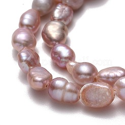 Natural Cultured Freshwater Pearl Beads Strands&nbsp;PEAR-A005-10C-01-X