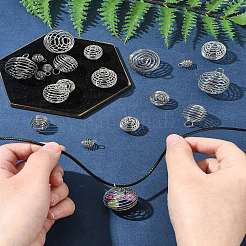 20Pcs 4 Styles Iron Wire Pendants&nbsp;IFIN-FS0001-46P