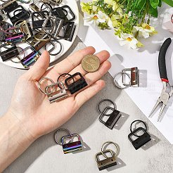 30Pcs 5 Colors Iron Ribbon Ends&nbsp;IFIN-YW0004-02