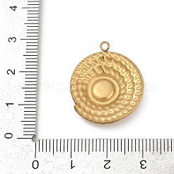 304 Stainless Steel Pendant Cabochon Settings&nbsp;STAS-P383-10G