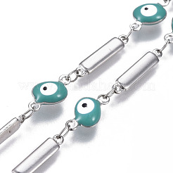 304 Stainless Steel Enamel Chains&nbsp;CHS-P006-13P