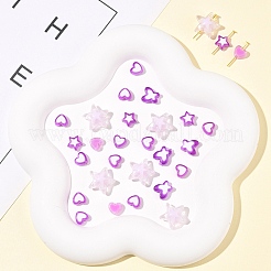 200Pcs 5 Styles Transparent Acrylic Beads&nbsp;TACR-FS0001-54D