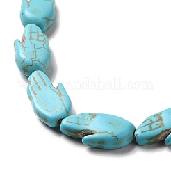 Synthetic Turquoise Dyed Beads Strands&nbsp;G-E594-19