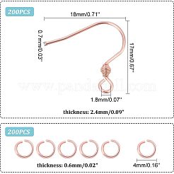 200Pcs 304 Stainless Steel Earring Hooks&nbsp;DIY-UN0003-79