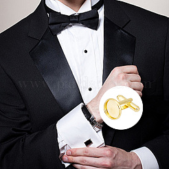 DIY Blank Dome Cufflinks Making Kit&nbsp;DIY-GO0001-40