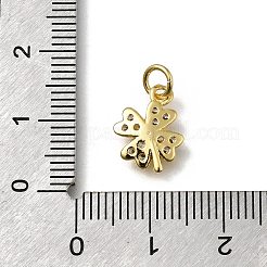 Brass Micro Pave Cubic Zirconia Pendants&nbsp;KK-C090-49G