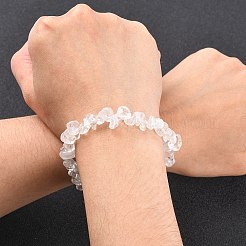 Valentines Day for Lovers Ideas Crystal Chips Stretch Bracelets&nbsp;X-BJEW-JB01308-07