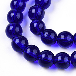 Transparent Glass Beads Strands&nbsp;X-GLAA-T032-T10mm-15