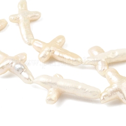 Natural Baroque Keshi Pearl Beads Strands&nbsp;PEAR-B004-06B-01A