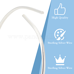 999 Fine Silver Sterling Silver Round Wire&nbsp;STER-BC0002-49B