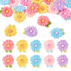 20pcs Opaque Resin Cabochons&nbsp;RESI-TADJ0001-08E