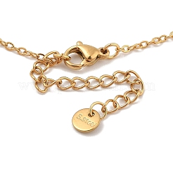 Golden Tone 304 Stainless Steel Cross Pendant Necklaces&nbsp;NJEW-A032-02G-01