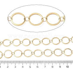 304 Stainless Steel Ring Link Chains&nbsp;CHS-G044-05G-06