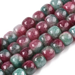 Dyed Natural White Jade Beads Strands&nbsp;G-T138-D05