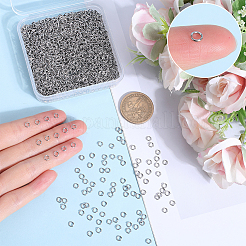 304 3000pcs Stainless Steel Open Jump Rings&nbsp;STAS-SP0001-63C