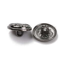 Alloy Shank Buttons&nbsp;BUTT-WH0027-15B-01