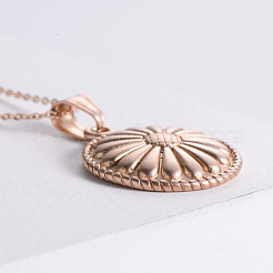 Vintage Gothic Punk Stainless Steel Flower Pendant Necklaces for Women and Men&nbsp;SH1831