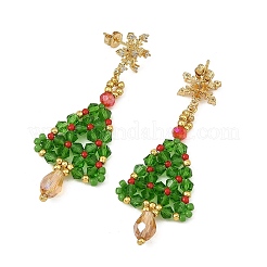 Glass Dangle Earrings&nbsp;EJEW-MZ00803