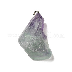 Raw Rough Natural Colorful Fluorite Pendants&nbsp;G-A028-01A