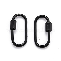 Spray Painted Brass Screw Carabiner Lock Clasps&nbsp;KK-B032-03
